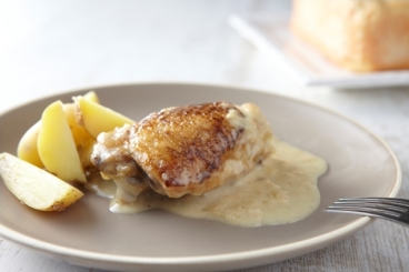 Receta Poulet au Maroilles con cerveza